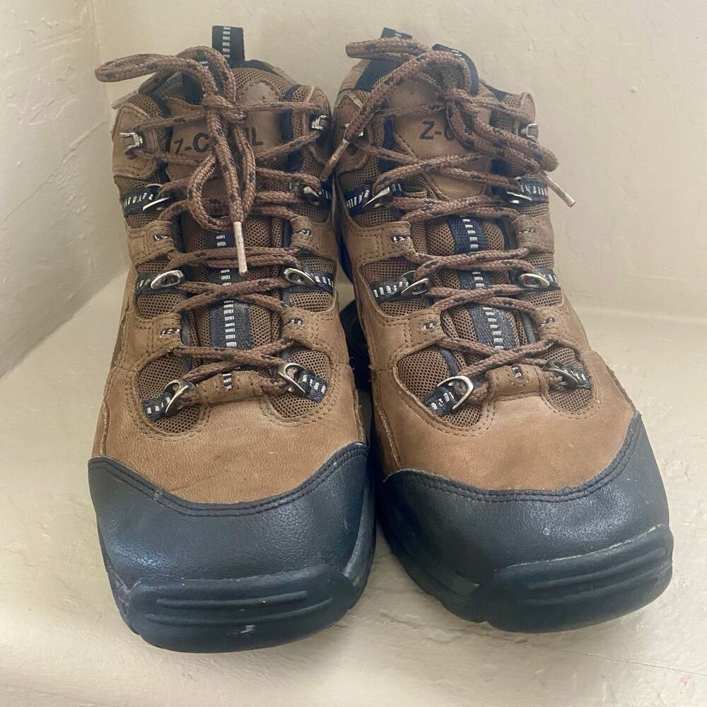 Z-Coil Hiking Boots Mens Size 8 Orthopedic Shoes Brown Leather Lace-Up - Picture 3 of 6